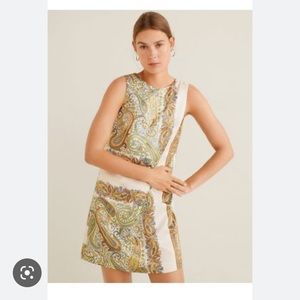 Mango Paisley Shift Dress